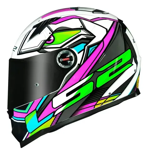 Capacete Ls2 Ff358 Xdron Rosa Brilhante Pink Tribal Starwar