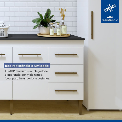 Lavanderia Modulada 1 Armário Multiuso E Balcão Osasco