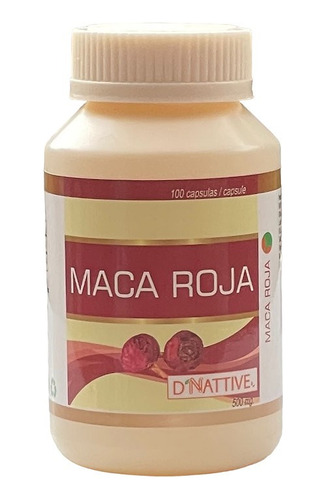 Maca Roja En Cápsulas - D'nattive X 100 Cápsulas