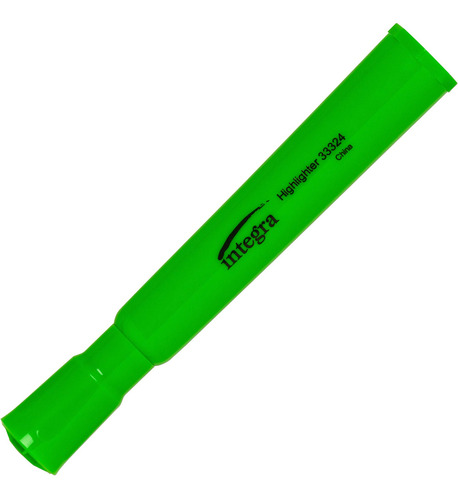 Resaltador De Escritorio Verde Fluorescente Punta Cincel