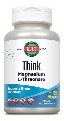 Kal Think Magnesium L-threonate 2000 Mg | Aprendizaje, Salud