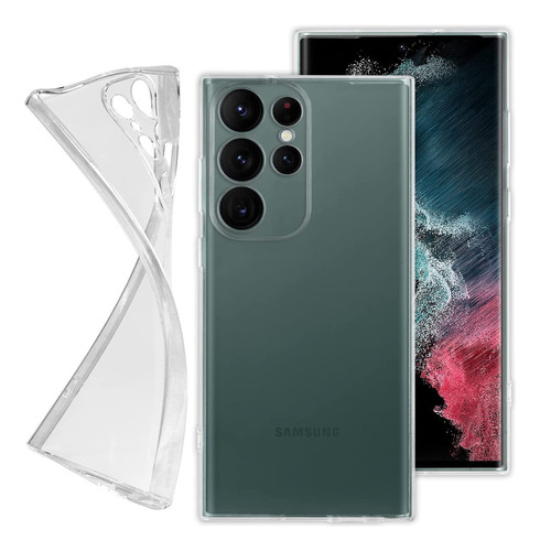 Houmt Funda Compatible Con Galaxy S23 Ultra Clear Case Slim.