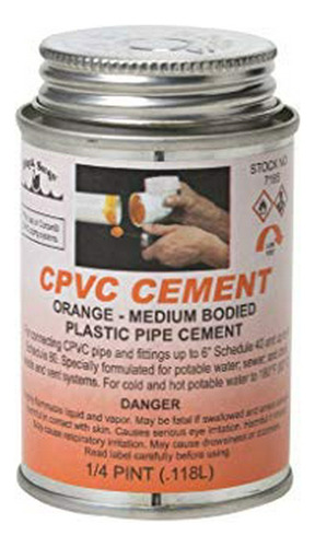 Cemento Cpvc (naranja) - Medio Cuerpo 1 Pt.