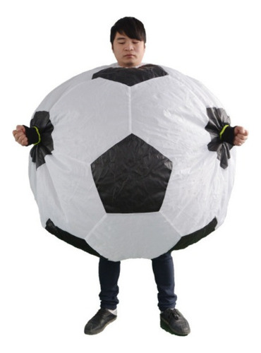 Disfraz De Balón De Fútbol Inflable Con Globo