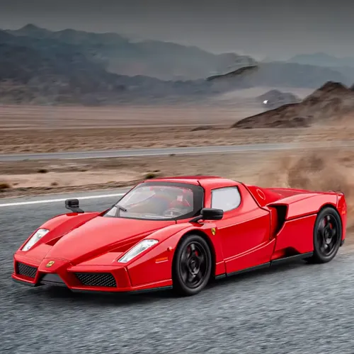 Carrinho Ferrari Enzo Miniatura Coleção Ferro Fricção Top