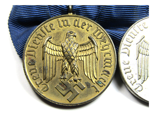 Medallas Alemanas Por Años De Servicio Pasador De Gala (Usado)