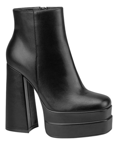 Bota Plataforma Tacon Botin Vestir Mujer Abusiva 1085436