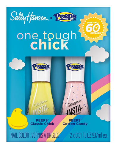 Sally Hansen X Peeps One Tough Chick Duo Esmalte Uñas Duo Chick Y Candy