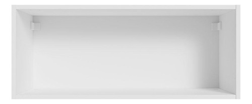 Armario Aéreo Multiuso Madesa Agata 80cm 1 Puerta Bg Color Blanco/gris