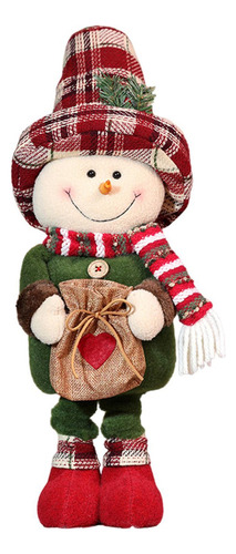 Muñeca Navideña Estirable, Muñeco De Nieve Navideño S