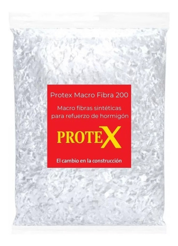 Macrofibras Sintéticas Protex Refuerzo De Hormigón X 6kg