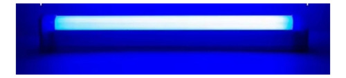 Luz De Tubo Led Rgb Colorida Usb 10w Lilás E Azul 32cm