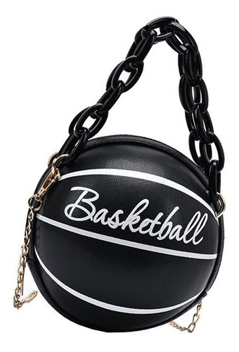 Mini Bolso De Hombro Con Negro Negro 17 Cm De Diámetro