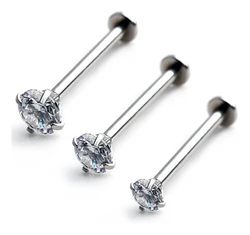 Piercing labio 2024 labret vertical