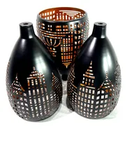 Comprar Plafon Luminaria Colgante 3 Artefactos & Base Techo Metal H0
