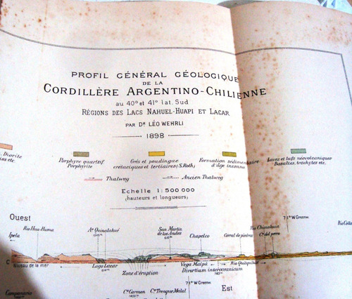 Mapa Antiguo 4 Patagonia 1898 Croquis Original Cordillera (Usado)