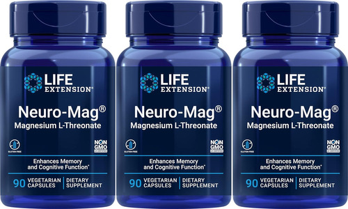 Life Extension Neuro-mag L-treonato De Magnesio 180 Capsulas