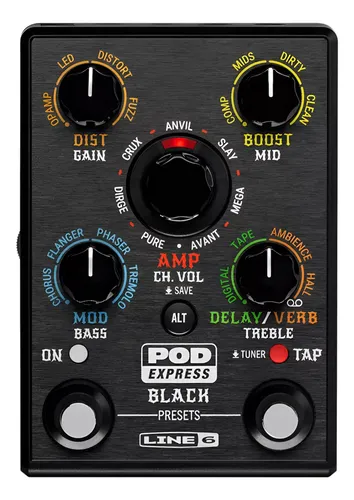 Pedalera Multiefecto Line 6 Pod Express Black La Plata
