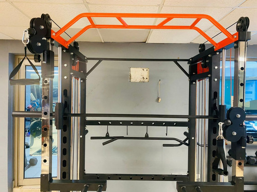 Crossover Smith Multifuncional Profesional Gym / Gimnasio Estructura Negro