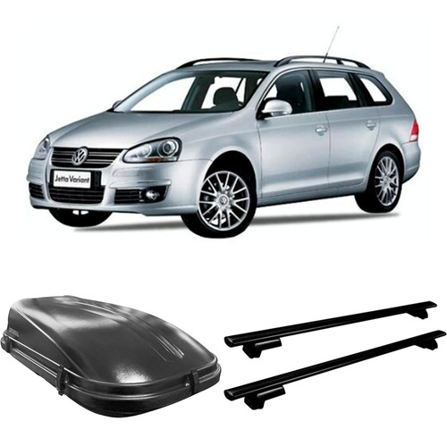 Bagageiro Teto Jetta Variant 08/13 350l Motobul + Rack Mult