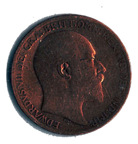 Moneda One Penny 1910 Georgivs Vi    Cobre  32mm