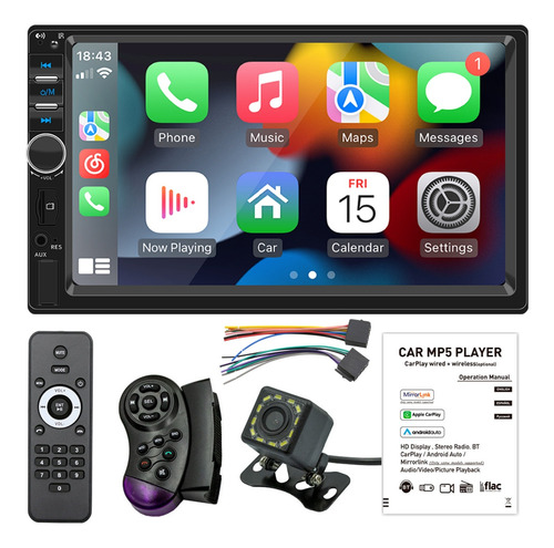 Estéreo Auto Landcast Ips Pantalla Carplay Mirrorlink Bt Fm