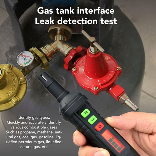 Detector De Fugas Tipo Bolígrafo Con Medidor De Gas, Alarma