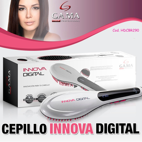 Imagen 5 de 6 de Cepillo Alisador Gama Innova Digital Electrico Peine Cabello