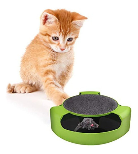 Pets First Cat Scratcher Spinning Mouse Toy Para Gatos - Jug