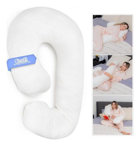 Contour Swan Pillow - Almohada Para Cuerpo Completo Color Blanco