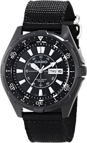 Casio Amw110-1av Reloj Clásico De Acero Inoxidable Con