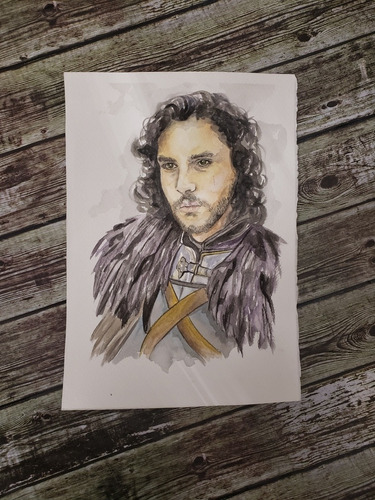 Dibujo Jon Snow Game Of Thrones 