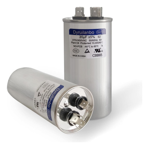 35 Uf ± 5% 35 Mfd Cbb65 Capacensador De Arranque De Ronda Y