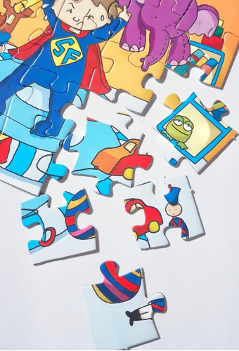 Imagen 4 de 9 de Rompecabezas Superhéroe Puzzle 40 Piezas Infantil Niños