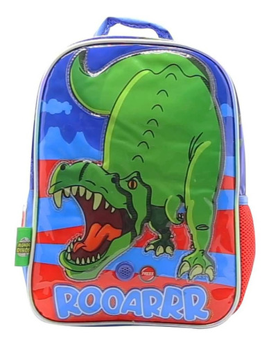 Mochila T Rex Jardín 12 P Dinosaurio Con Sonido Orig. Di053