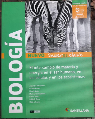 Biología 4. Nuevo Saberes Clave. Santillana