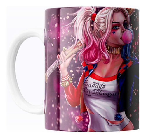 Taza De Café Diseño Harley Quinn Dc Comics 325ml