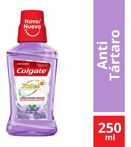 Enxaguante Bucal Total 12 Anti Tartar 250ml Colgate