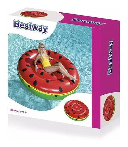 Colchoneta Inflable Forma De Sandia Grande 43140 Bestway