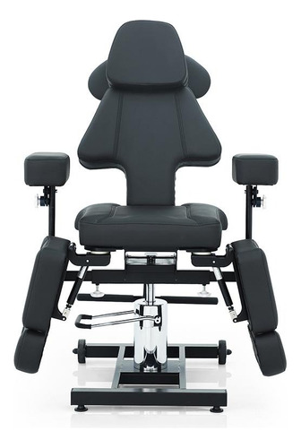 Silla Profesional Para Tatuador Multiposiciones Letmex Tc001 Negro