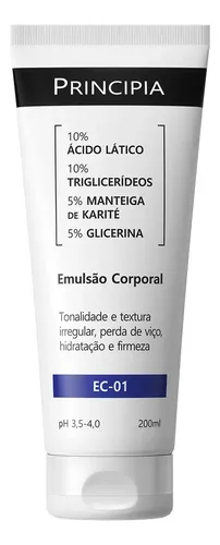 Principia Emulsão Corporal Com 10% de Ácido Lático Ec-01 200ml