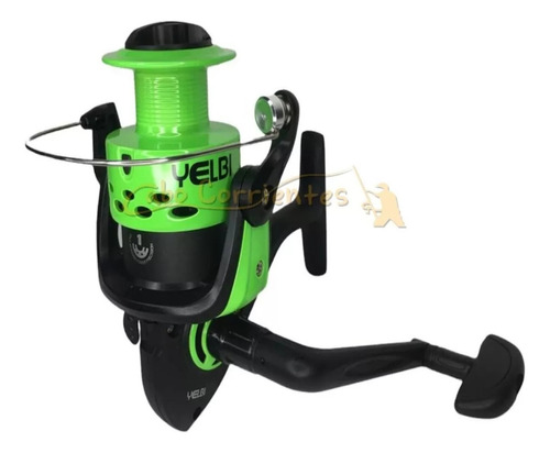 Reel Frontal Spinning Waterdog Pesca Variada Peje Yelbi 5001 Color Verde Lado De La Manija Derecho/izquierdo