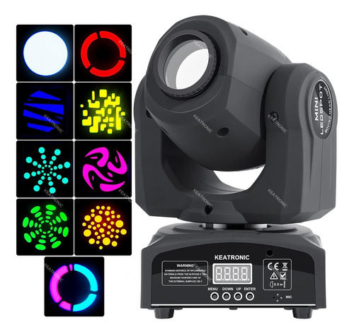 Luz Led Rgbw 60w Cabezal Movil Robotica Láser Dj Gobos Luces