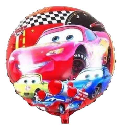 2 Globos Metálicos 46 Cm Cars Rayo Mcqueen. Calidad Helio