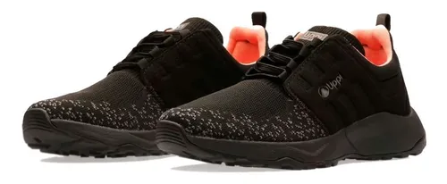 Zapatilla Lippi Mujer Wool Step City Black/coral