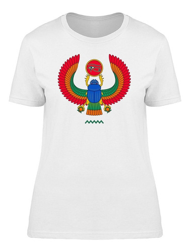 Escarabajo Colorido Del Egipcio Antiguo Camiseta De Mujer