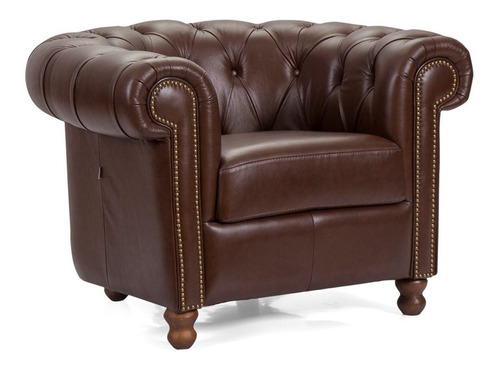 Sillon, Sofa, Chesterfield Cuero Natural Living