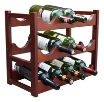 Comprar Cava Porta Botellas 12 Vino Hogare Madera Elegante Moderna Color Caoba