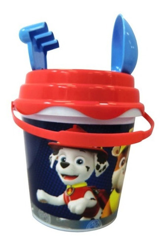 Balde De Playa Con Accesorios Paw Patrol Original Y Oficial