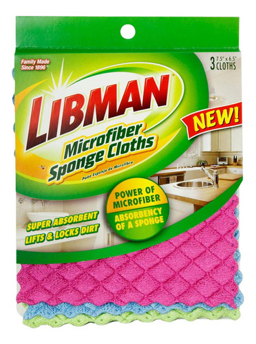 Libman - Paos De Microfibra (3 Unidades)